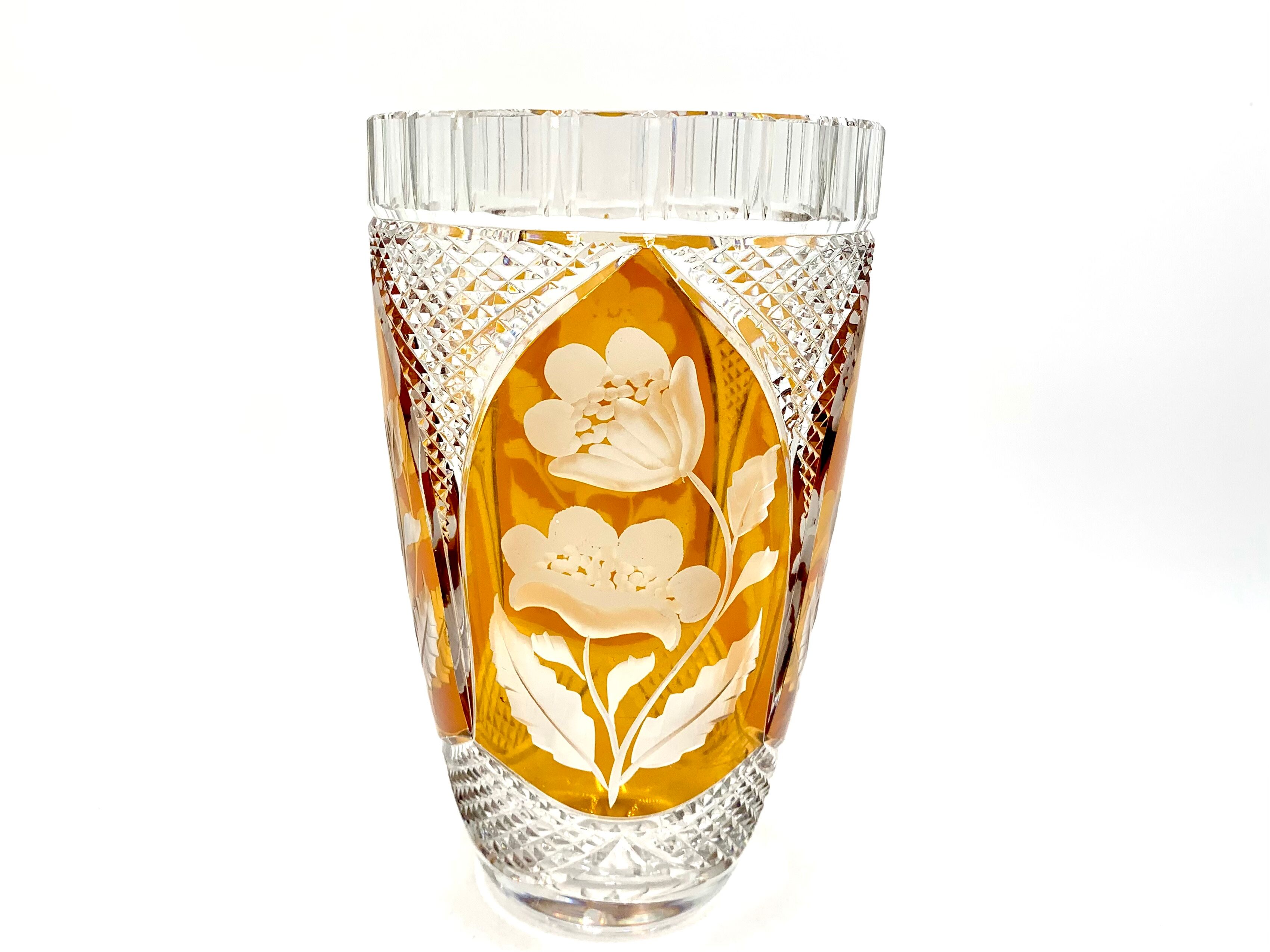 Crystal vase, Julia Glassworks, 1960s