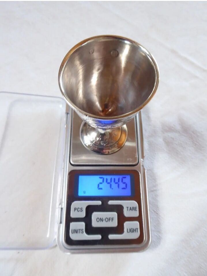 Sterling silver eggcup