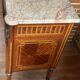Louis XVI style chest of drawers, spinning top legs - transition style marquetry