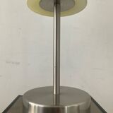 Vintage metal and glass touch lamp