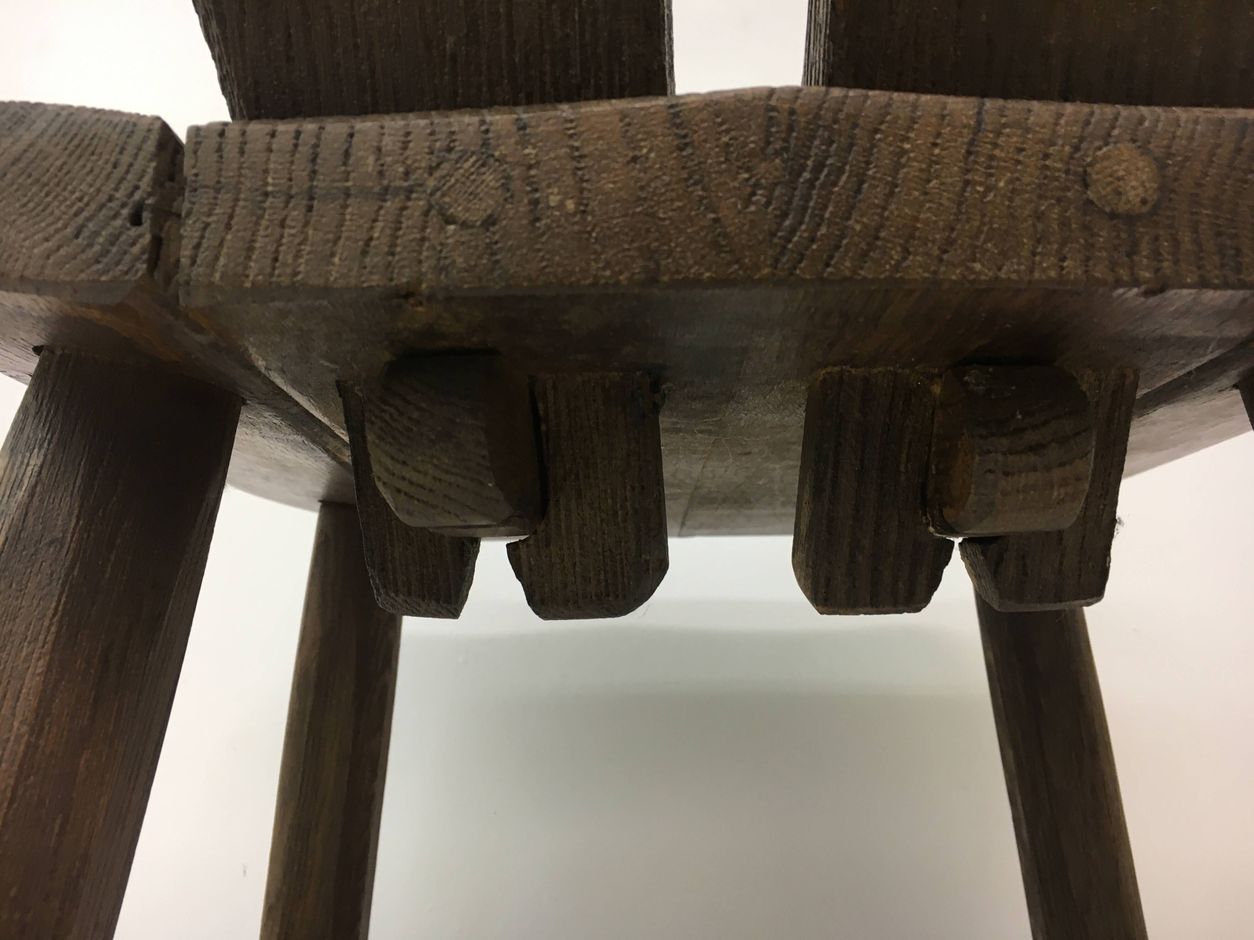 Set of 4 Belgian Brutalist Dining Chairs from De Puydt, 1970’s