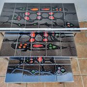 Set of three nesting tables in Belarti style, 1960s, space age.