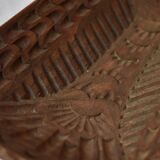 flat cut measure grain rice carved wood Egypt Africa Asia