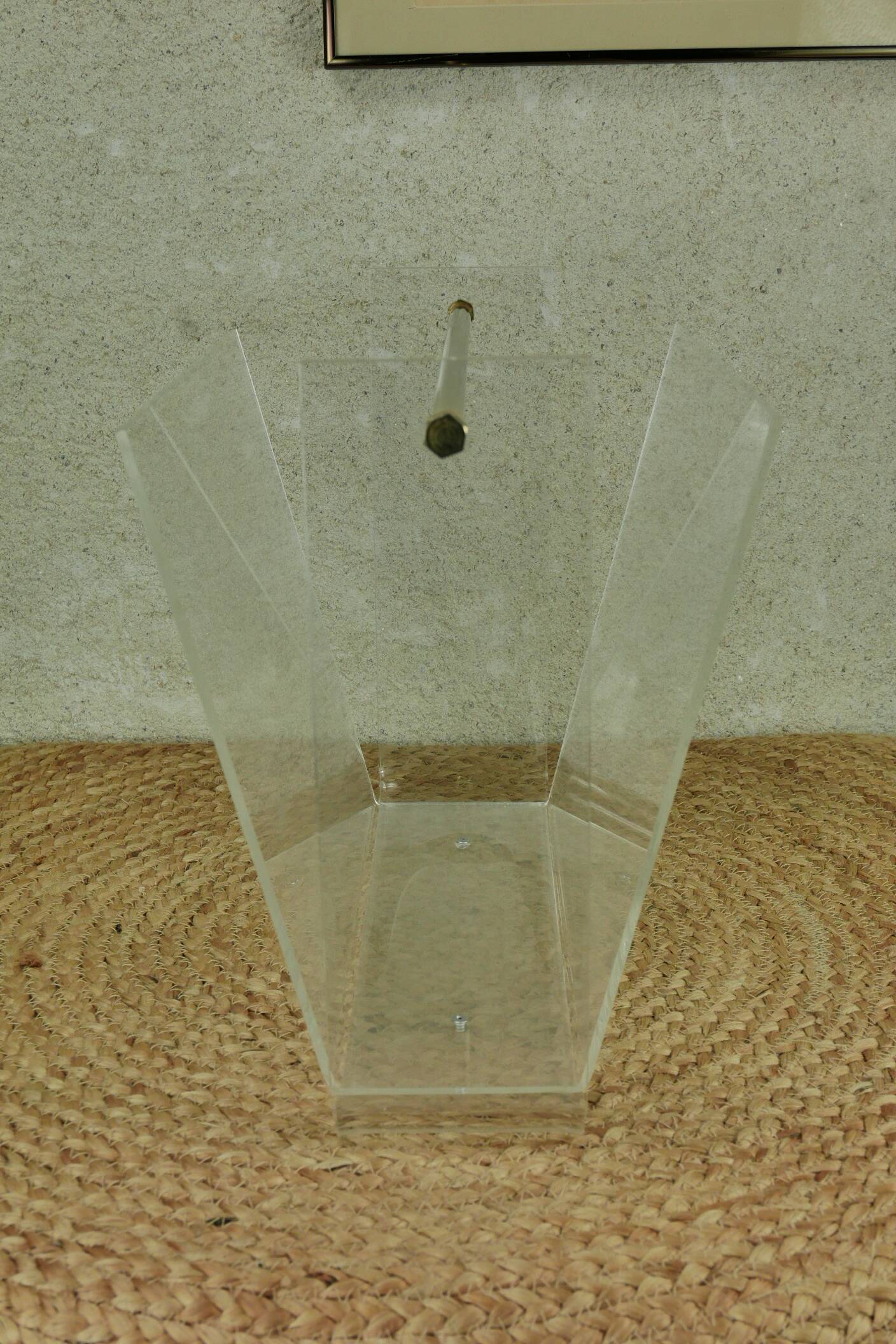 Roche Bobois plexiglass magazine rack 70