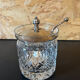 Jam jar in crystal or chiseled glass English model