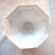 Art Deco bathroom wall lamp in white porcelain and tulip in white opaline