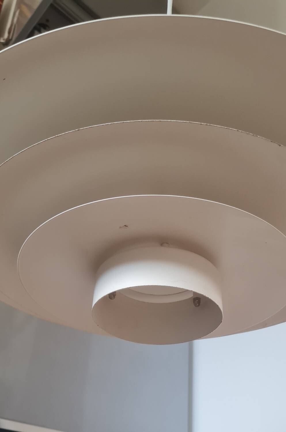 Scandinavian pendant light "Jeka" white 1970