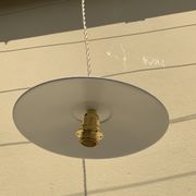 Suspension lampshade vintage blue and white