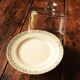 Cup on foot roses green circle gilding saint amand