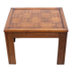 Table basse bois dessus parquet