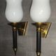 Pair of vintage torch wall lights