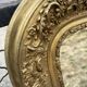 Large gilded sculpted Louis-Philippe mirror, mercury 104x77cm