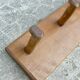 Coat rack brutalist wood folk art