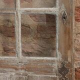 Glass entrance door in solid oak