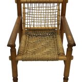 Vintage Lounge chair in style of Audoux  France 50's Design