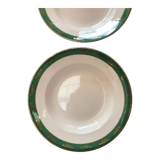 Assiettes creuses anciennes Digoin Sarreguemines