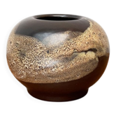 Vase de poterie de studio allemand du milieu du siècle de Till Sudeck, années 1960