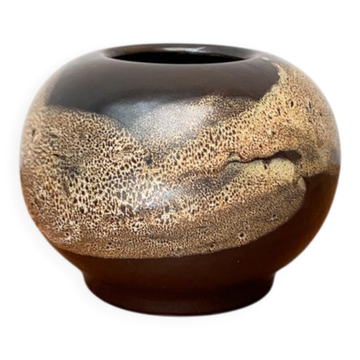 Vase de poterie de studio allemand du milieu du siècle de Till Sudeck, années 1960