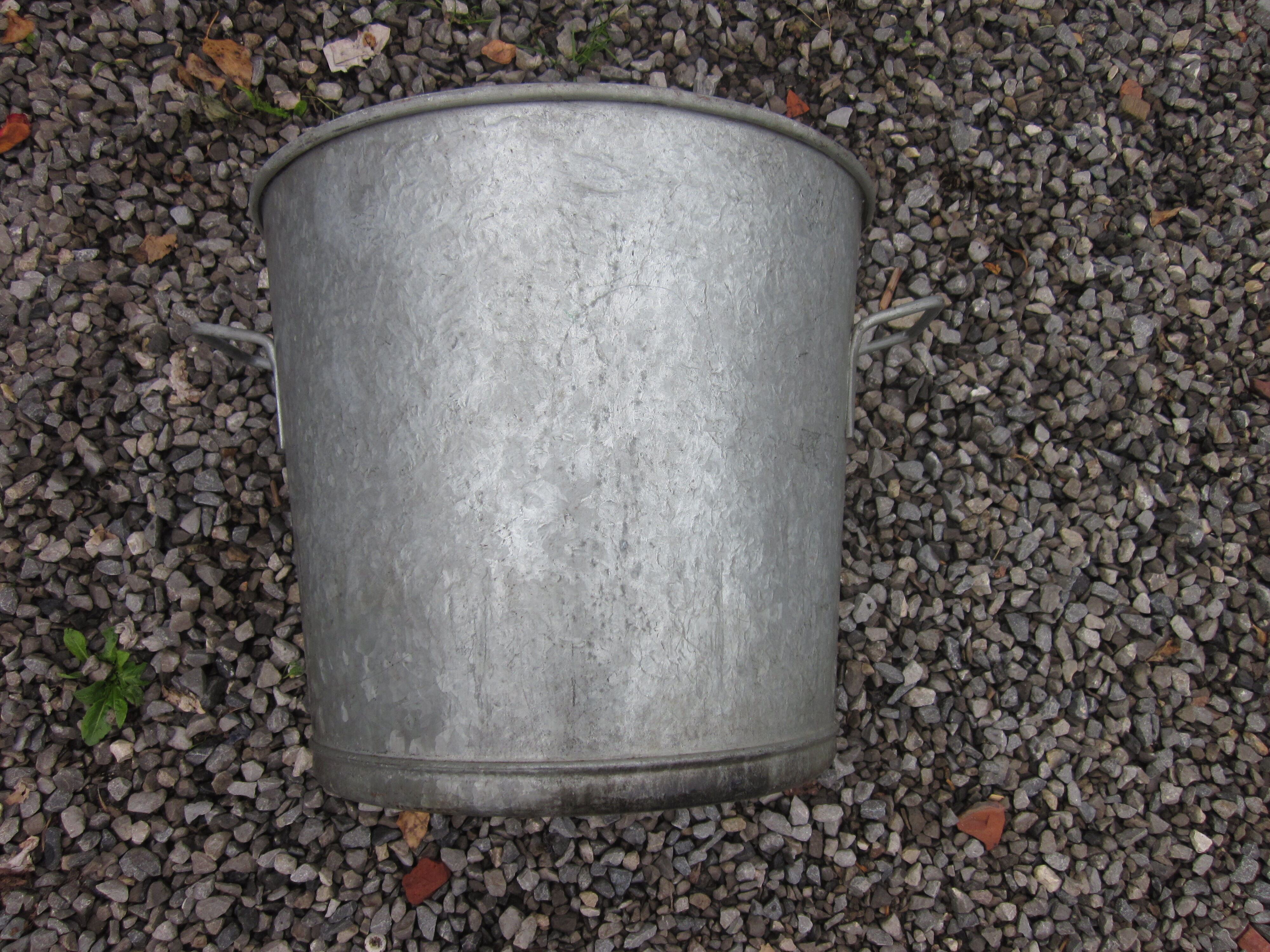 Old zinc basin