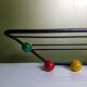 Cloakroom 5 coat hooks in colorful wood balls