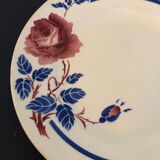 Vintage ceramic dish KG Lunéville pink patterns