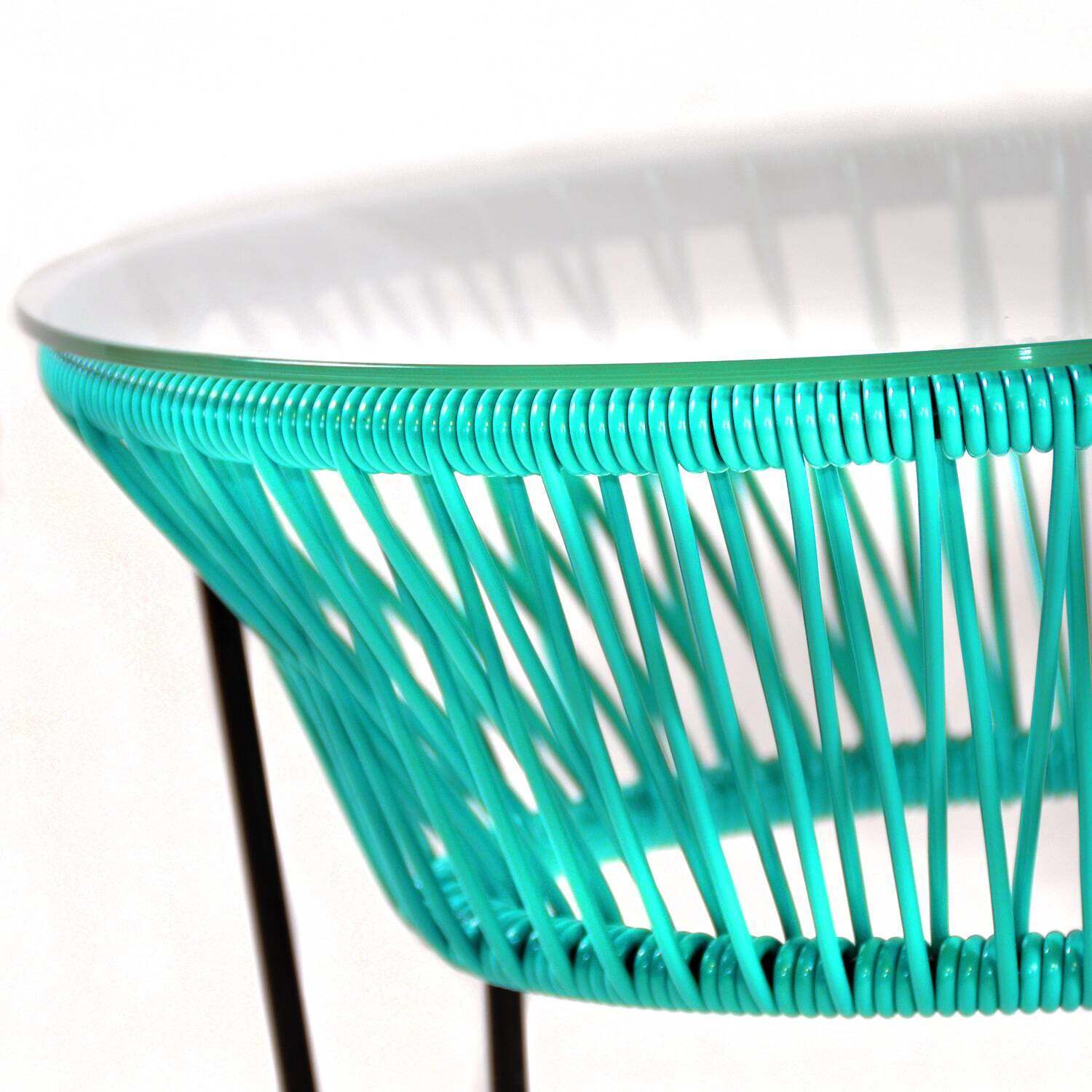 Turquoise green Toca coffee table