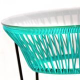 Table basse toca vert turquoise