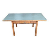 blue table