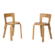 2x Alvar Aalto Chair Model 65, 1970s Artek