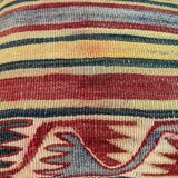 Vintage turkish kilim cushion cover, 40 x 40 cm