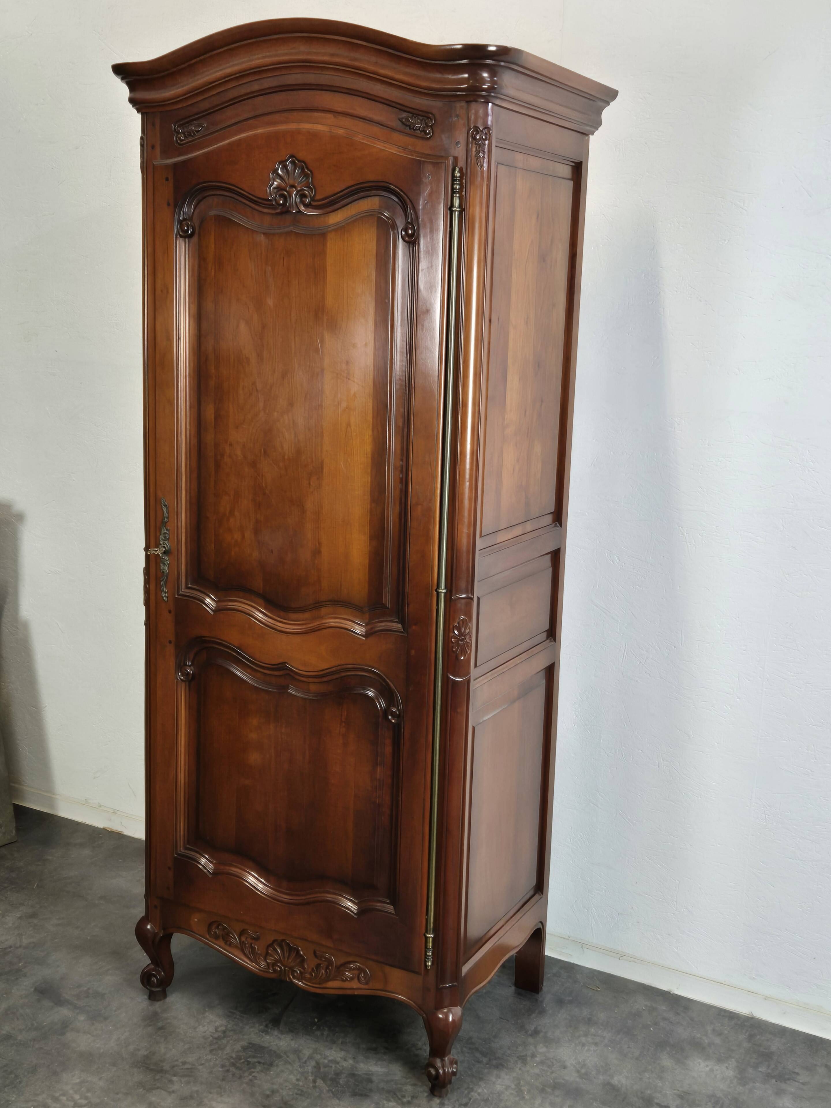 Louis Philippe style bonnetière in cherry wood