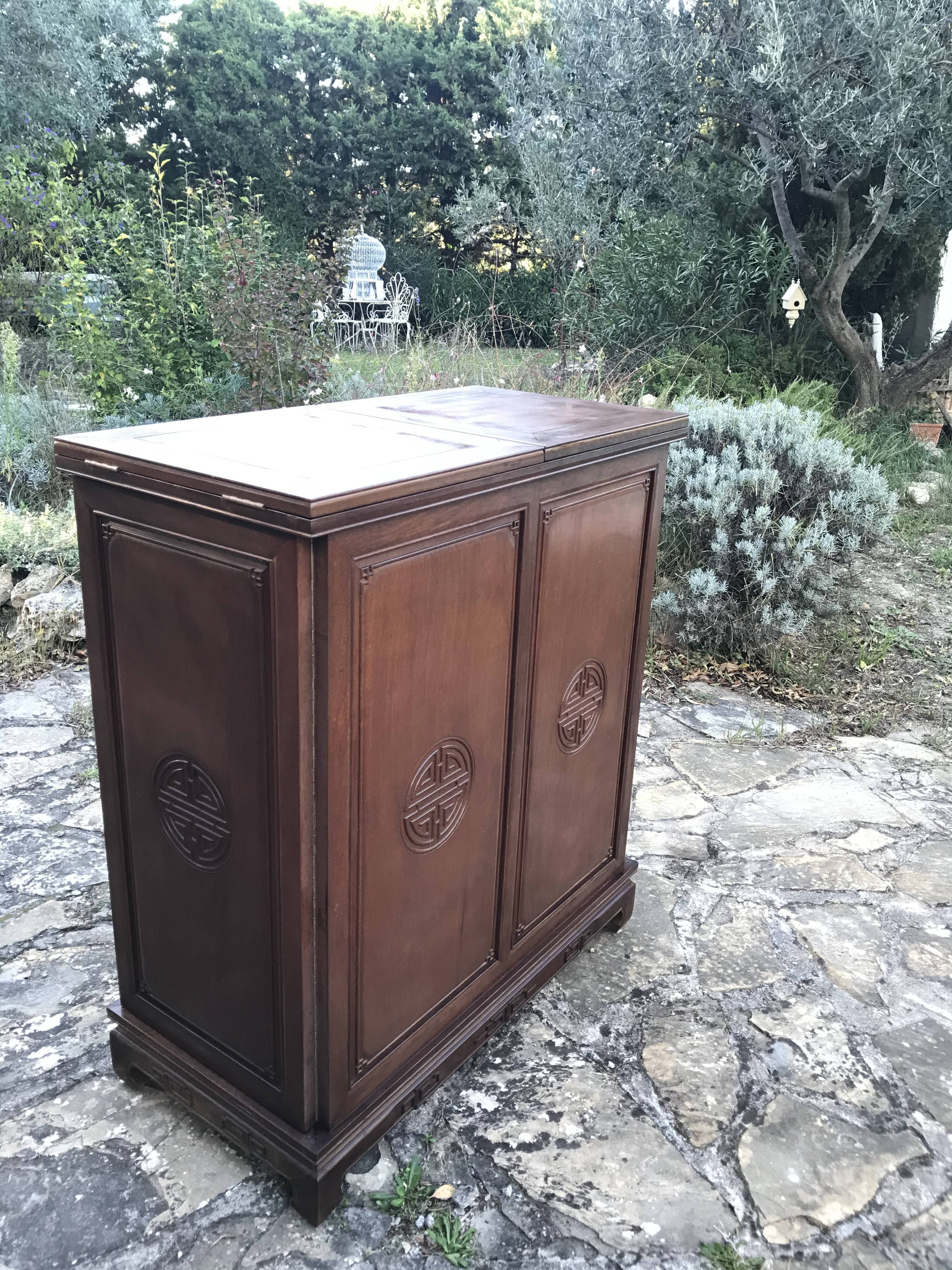 Art Deco rosewood bar