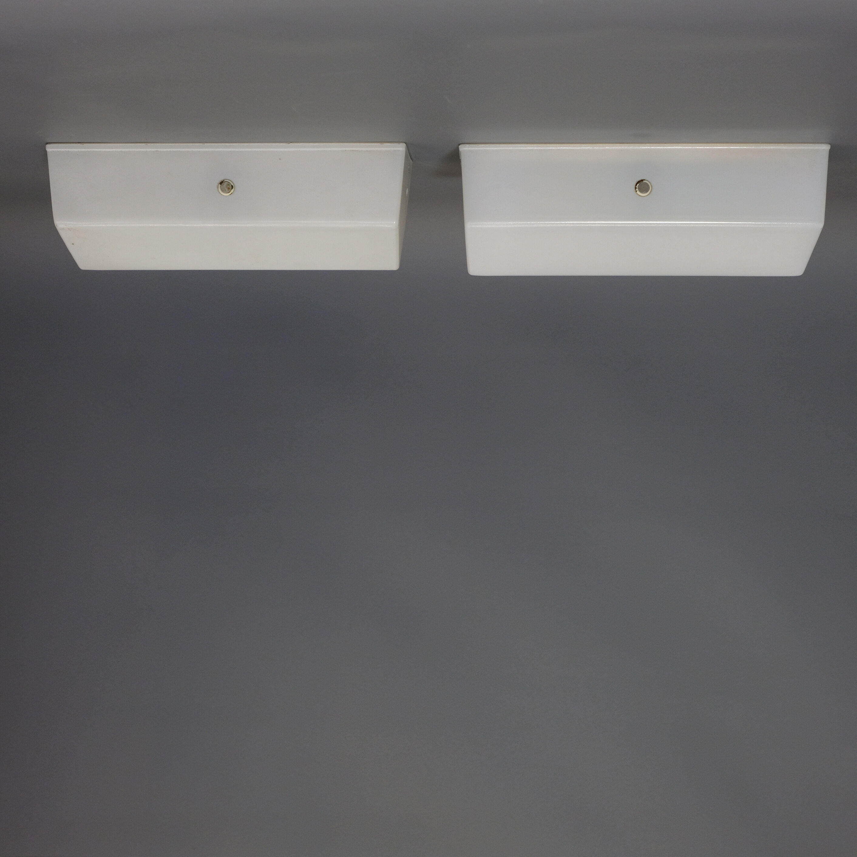 Pair of glass wall light of the years 50 Holophane