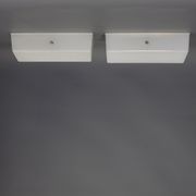 Pair of glass wall light of the years 50 Holophane