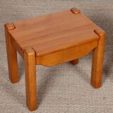 Pair of bedside tables in solid elm from the 1980s.