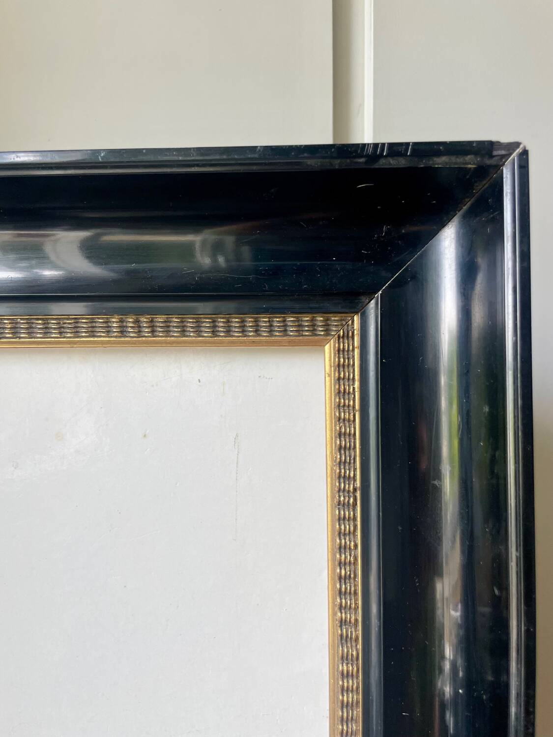 Antique Wooden Frame Black & Gold  62 cm x 49 cm