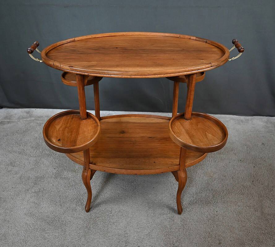 Walnut Salon Dessert Table - Early 20th Century