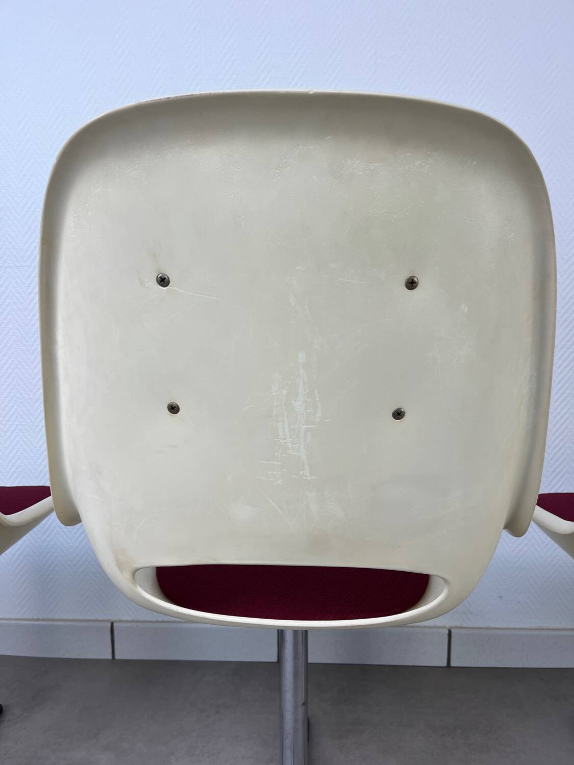 4 chaises Space Age, coque années 70 pour Lockhausen