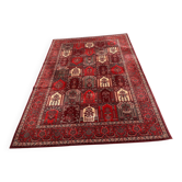 Bordeaux Bakhtiari Persian rug in industrial wool 200x300cm