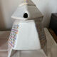 Teapot origami shape ceramic vintage 80's