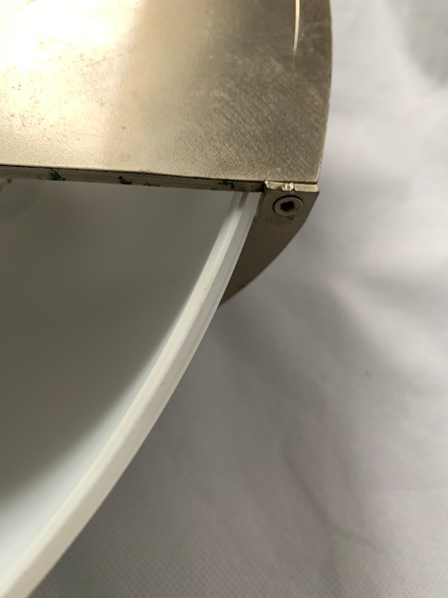 Italian wall lamp Vétri Murano Leucos in white frosted glass