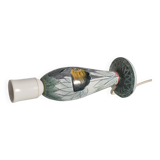 Scandinavian Modern Ceramic Butterfly Motif Table Lamp by Tilgmans, Sweden 1960