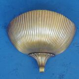Art Deco wall lamp 40s in bronze and brass shell shape