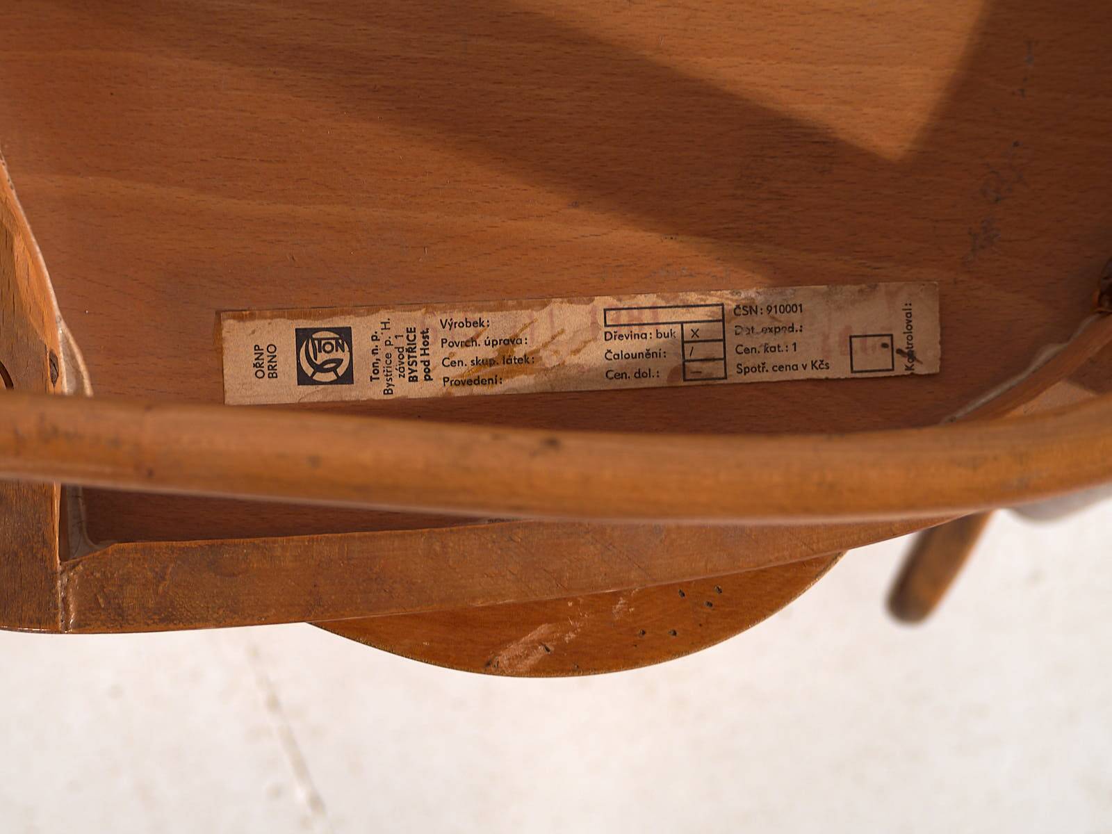 Chaises vintage TON (c.1950). Ensemble 2 pièces #6