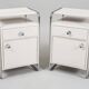 Bauhaus Bedside Tables in Chrome & Wood by Sab, Czech, 1930s, Set of 2