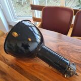 Czechoslovakian black industrial lamp from the 40s/50s called Bauhausde