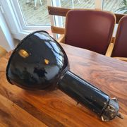 Czechoslovakian black industrial lamp from the 40s/50s called Bauhausde