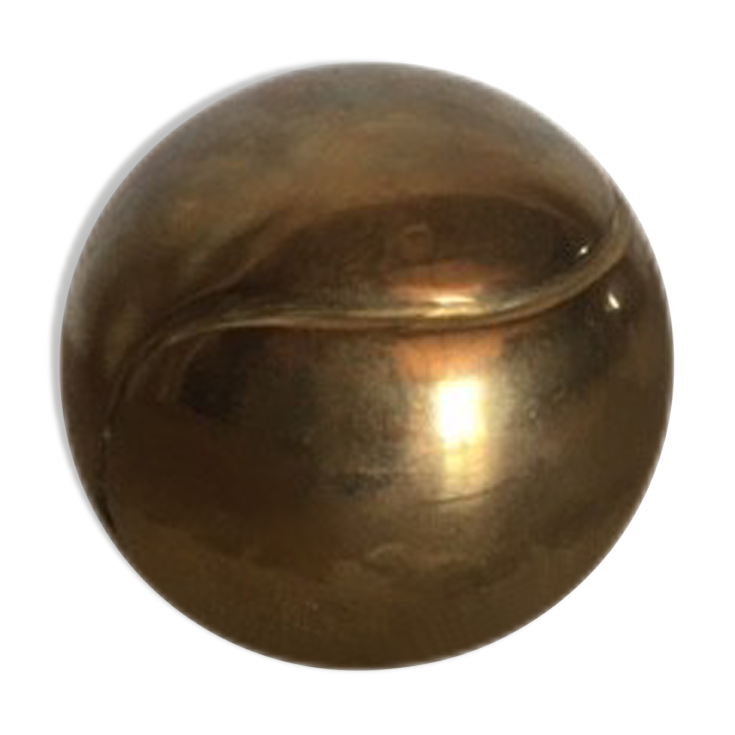 Vintage brass tennis ball