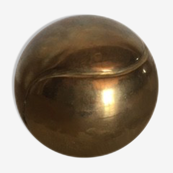 Vintage brass tennis ball