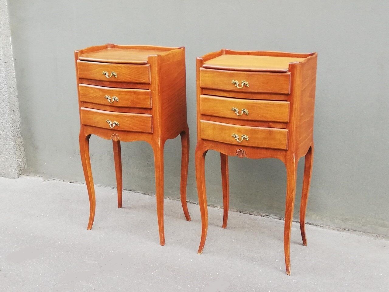 Pair of Louis XV style bedside tables